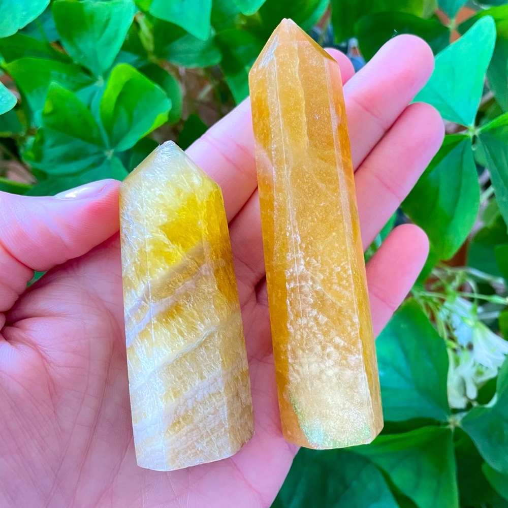 🍯2 Honey Calcite Towers🍯